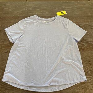 NWT!  Womens Beyond Ease Crewneck Legging Friendly Short Sleeve T-Shirt Size XL